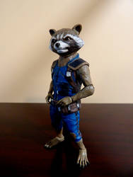 Custom Painted Diamond Select Rocket Raccoon