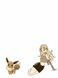 Eevee Evolution and trainer: Eevee