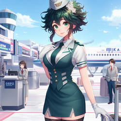 Stewardess Deku