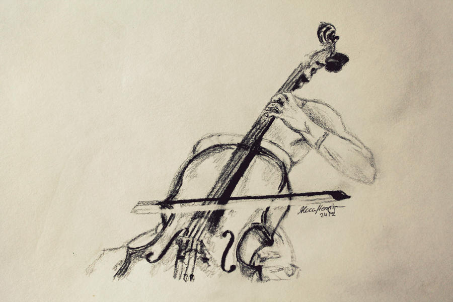 daily sketch - WIP - The Cellist by LucaHennig