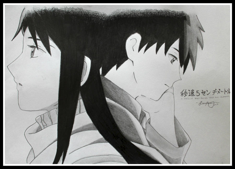 5 Centimeters per second - Distance - Drawing