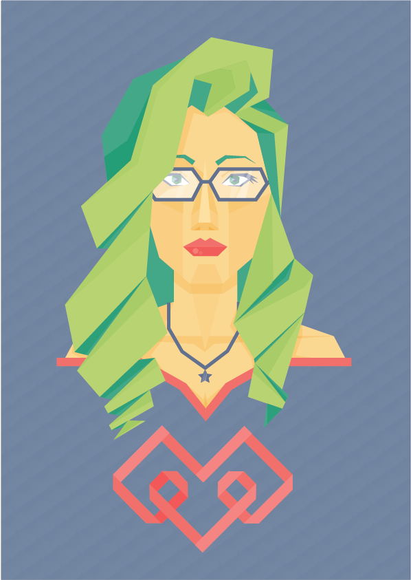 Vector self - portrait