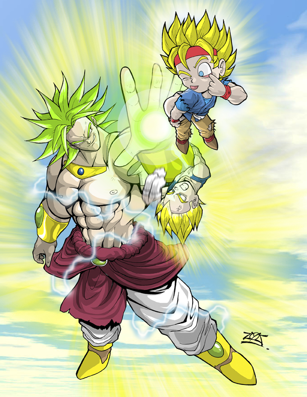 goku and vegeta vs broly