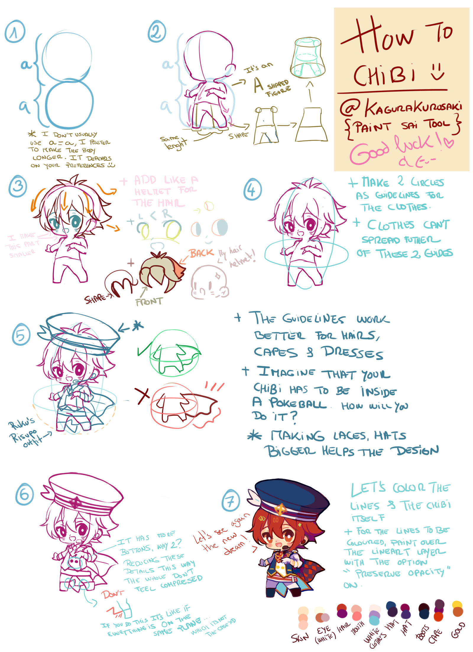 HOW TO CHIBI .TUTORIAL by Kagura-Kurosaki on DeviantArt