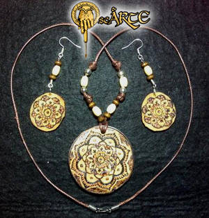 Mandala pendientes y colgante