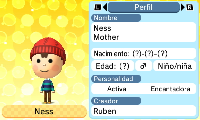 Ness Earthbound Mii Tomodachi Life By Rinkusonic41 On Deviantart