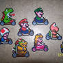 Mario Kart in perler beads