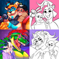YCH AUCTION FNAF ICONS [2/2 OPEN] by GinaCookies