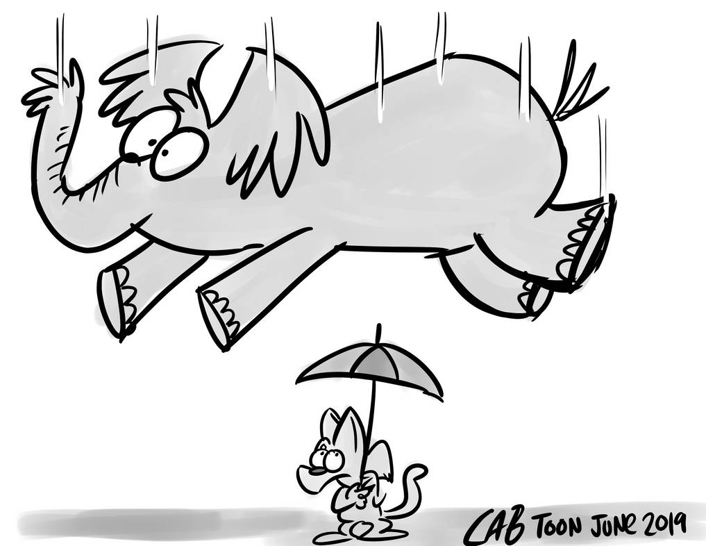Something Falling Drawing Toon June 2019 Day 20: Falling Objects by bakertoons on DeviantArt