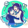 [Fanart] .: Nozomi x Chisaki Crossover :.