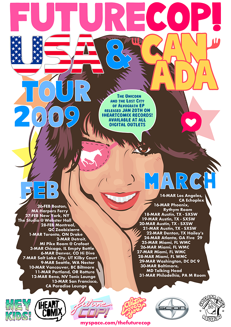 FUTURECOP US TOUR FLYER