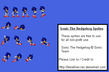 Custom / Edited - Sonic the Hedgehog Customs - Sonic (LooneyDude-Style,  Expanded) - The Spriters Resource