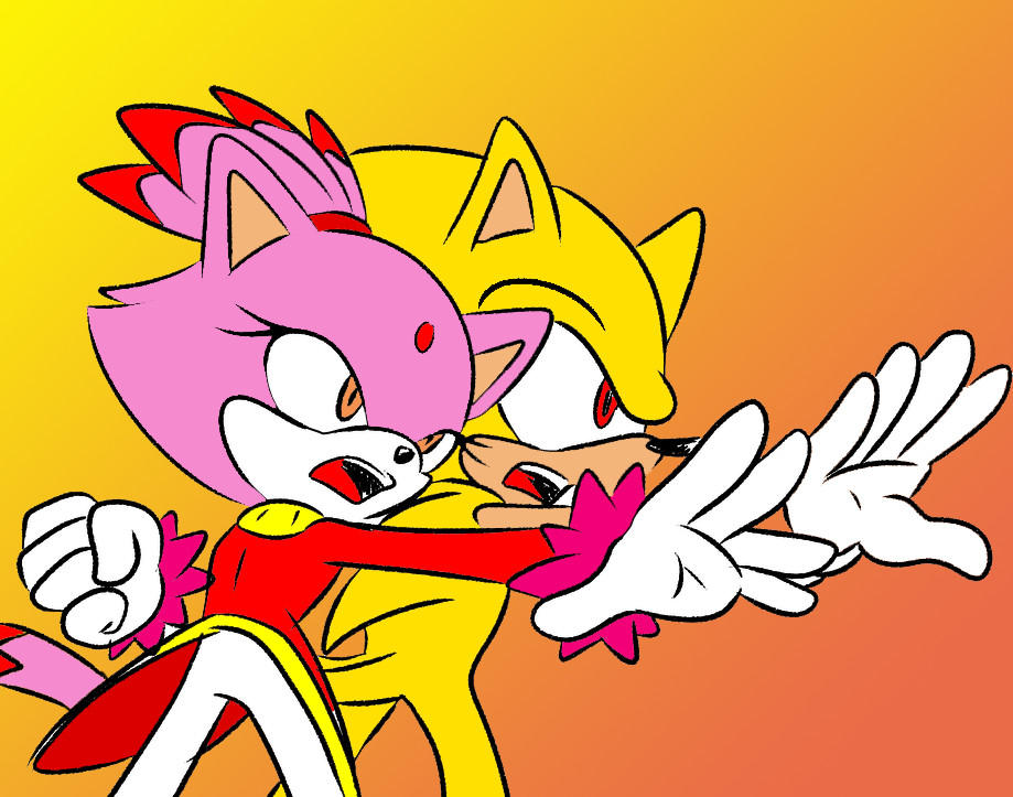 Super Sonic and Burning Blaze by SonicGMI-22 on DeviantArt.