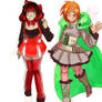 Penny and Ruby Rose: Color Palette Swap