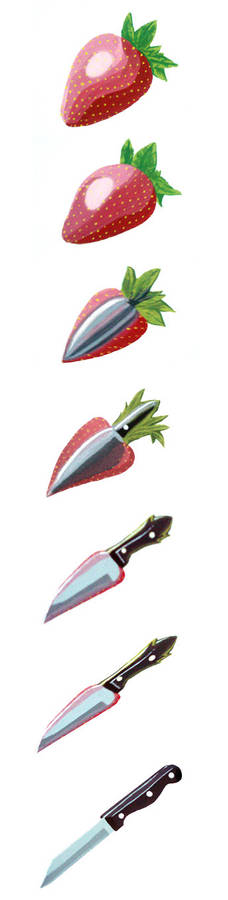 Strawberry-knife Transformation