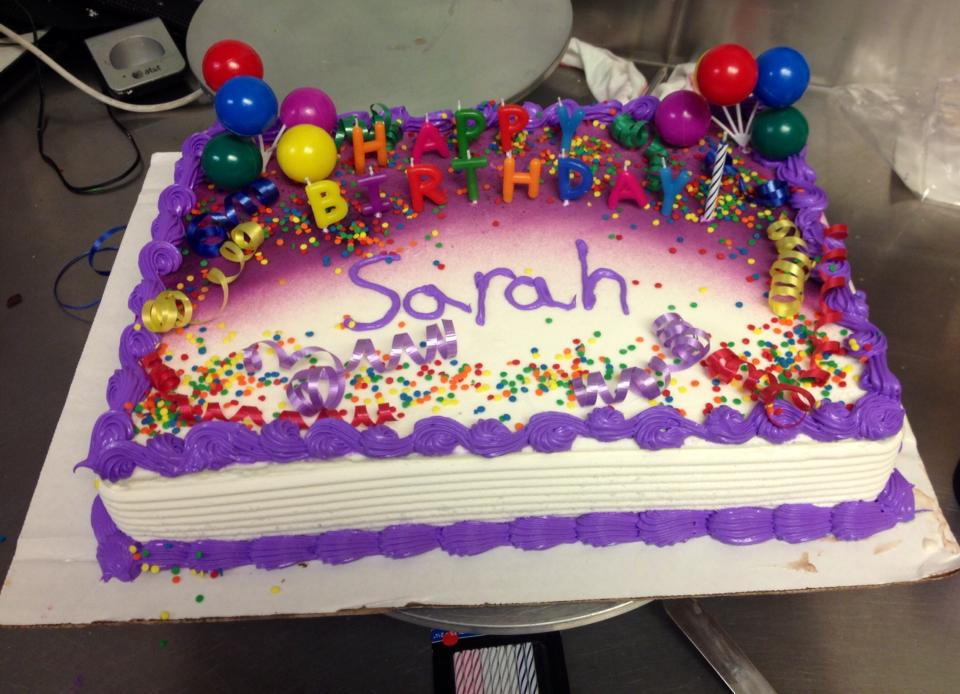Sarah Rafferty Cake HAppy Birthday Sarah Cake by Crosseyed-Cupcake on DeviantArt