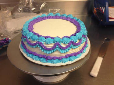 Purple and Blue ruffle