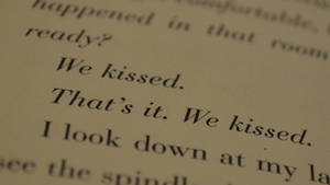 Book quotes- We Kissed