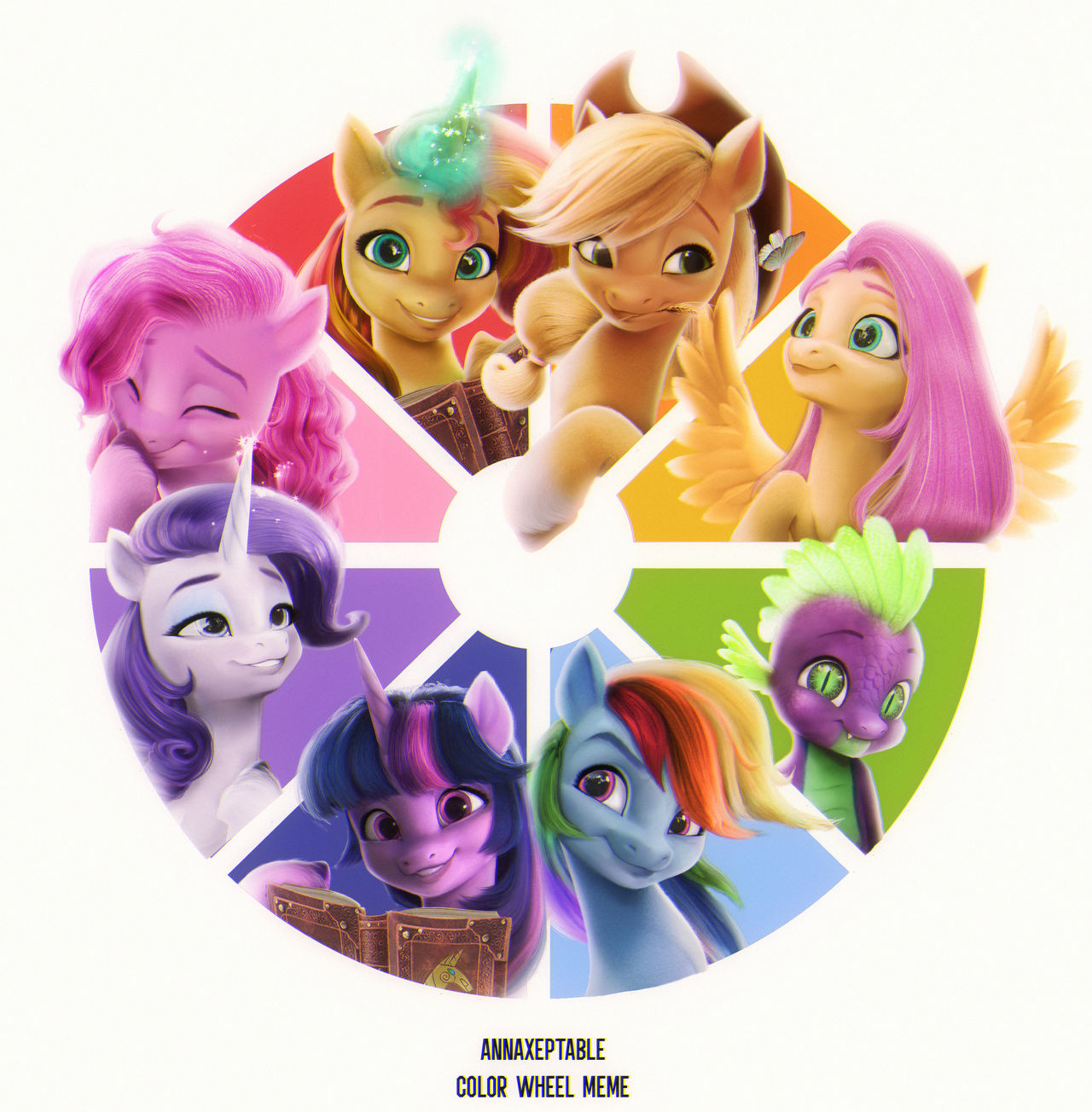 Mlp Color Guide Tw My little pony new generation- Color Wheel Meme by annaxeptable on ...