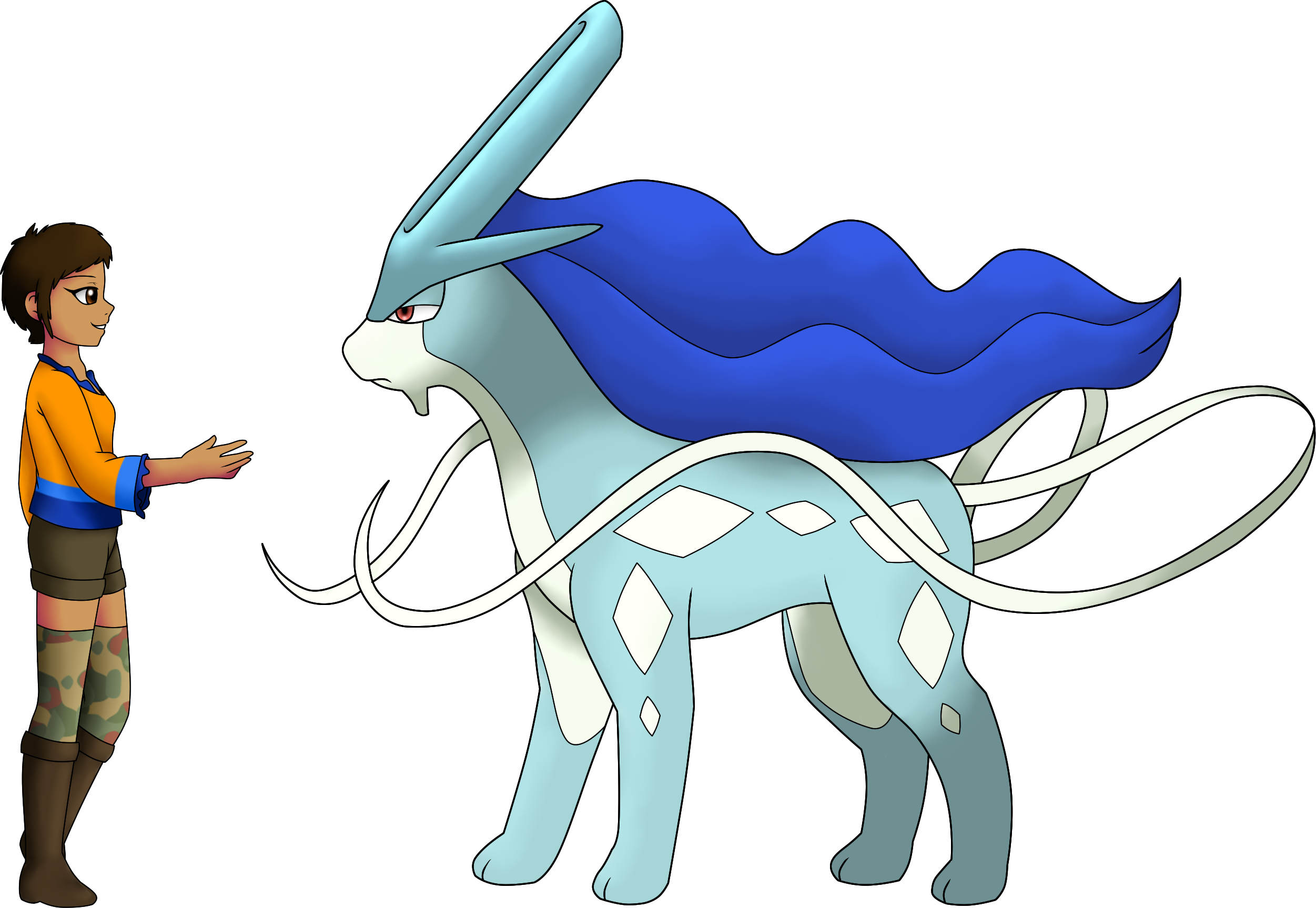 Playing with Suicune