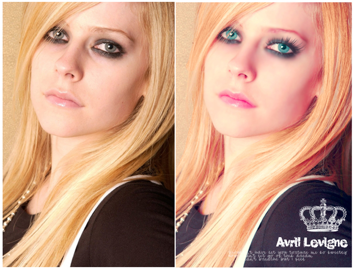 avril + retoque