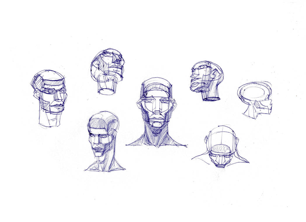 Head Study Examples Head studies by bluecaptain1225 on DeviantArt