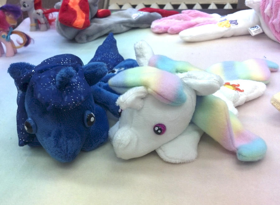 Luna and Celestia Chibi Bean Plushies - ver. 2.0