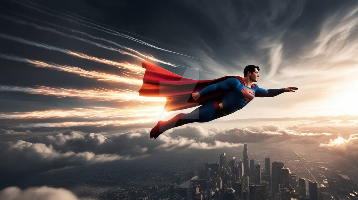 Superstan Flying Superman flying in the sky by danielkaranch91 on DeviantArt