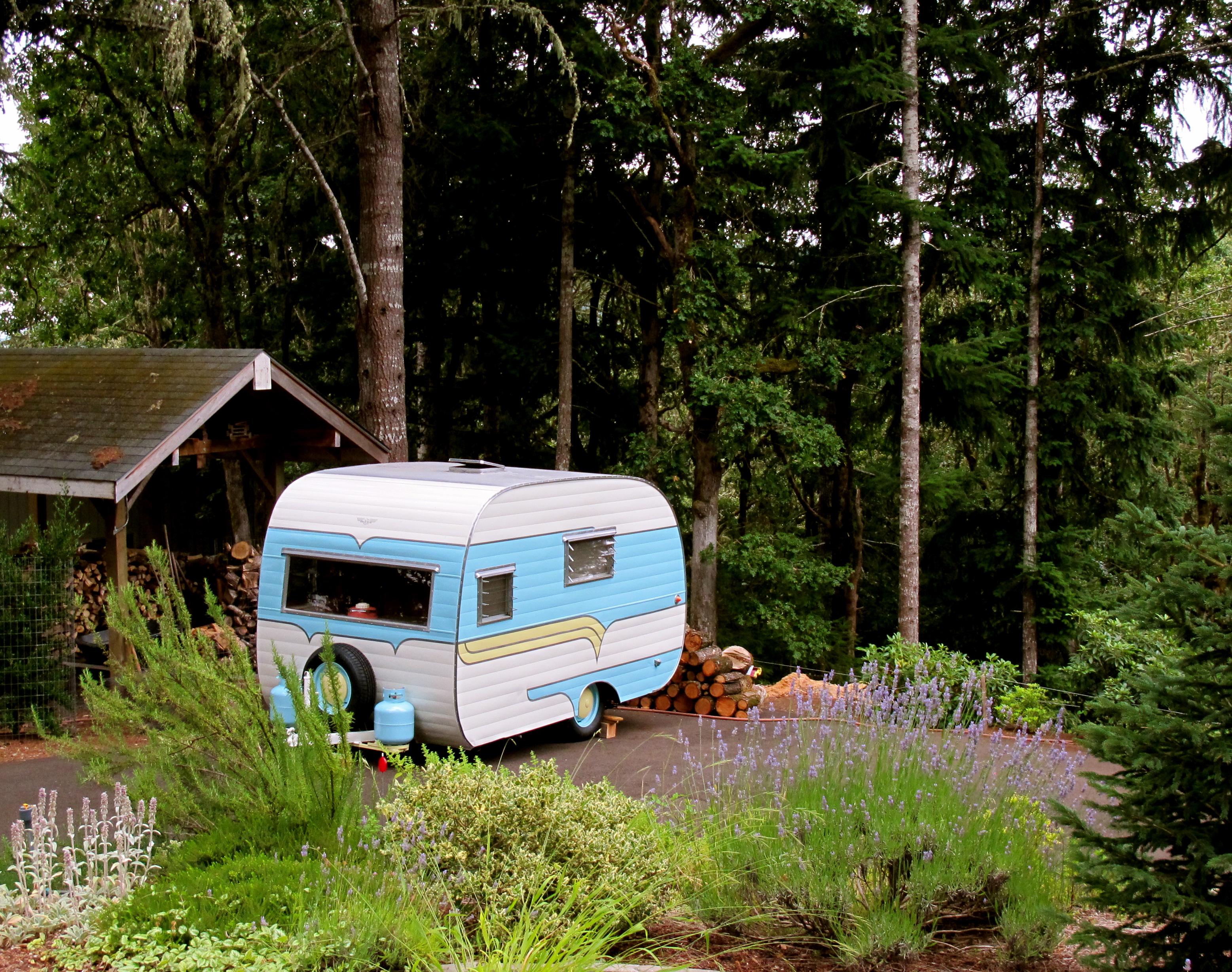 Vintage DeVille Camp Trailer.