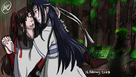 Stealing a Kiss er-gege~? ||  MDZS FanArt_SpeedArt