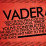 vader says