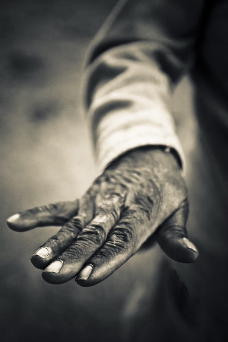 Living worker hand