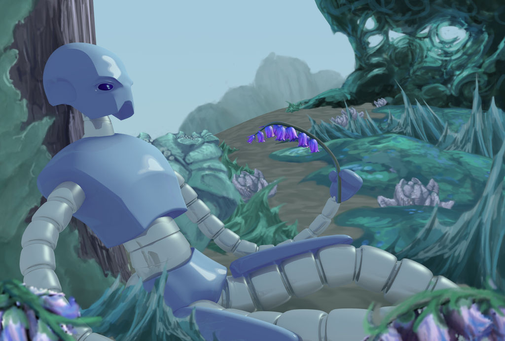 Resting Robot by Drachis