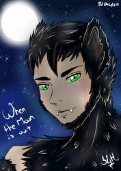 When the moon is out, black werewolves hunt