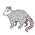 [free] opossum pixel icon!