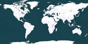 Blank World Map - Rivers Only