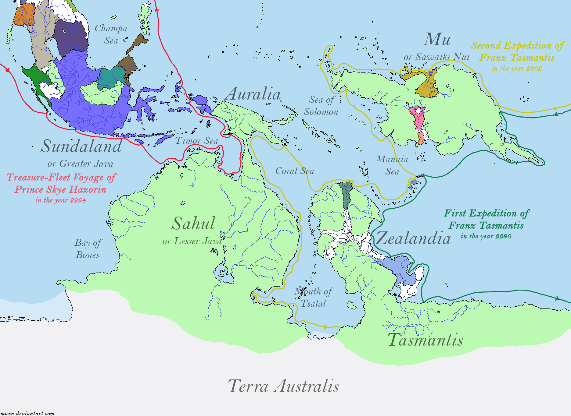 Early Imperial Exploration of Oceania by moxn on DeviantArt