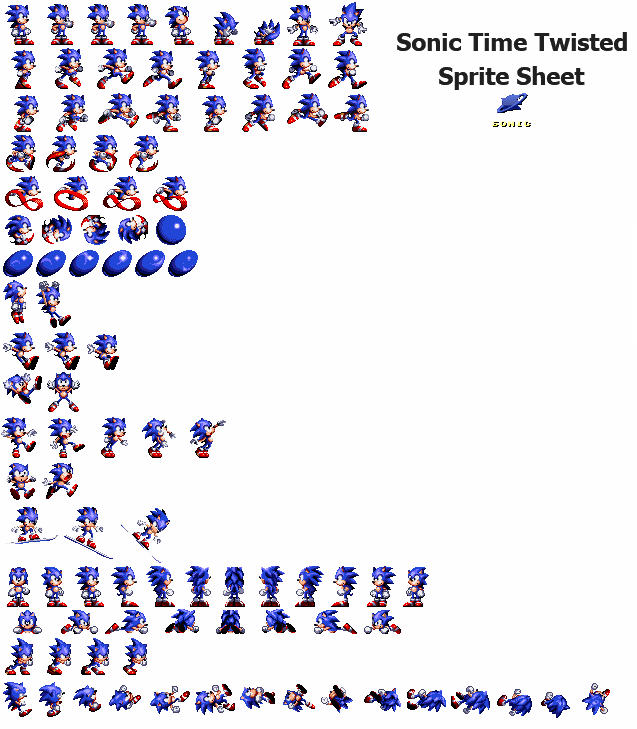 Custom Sonic Sprite Sheet by TaymenTheHedgehog on DeviantArt