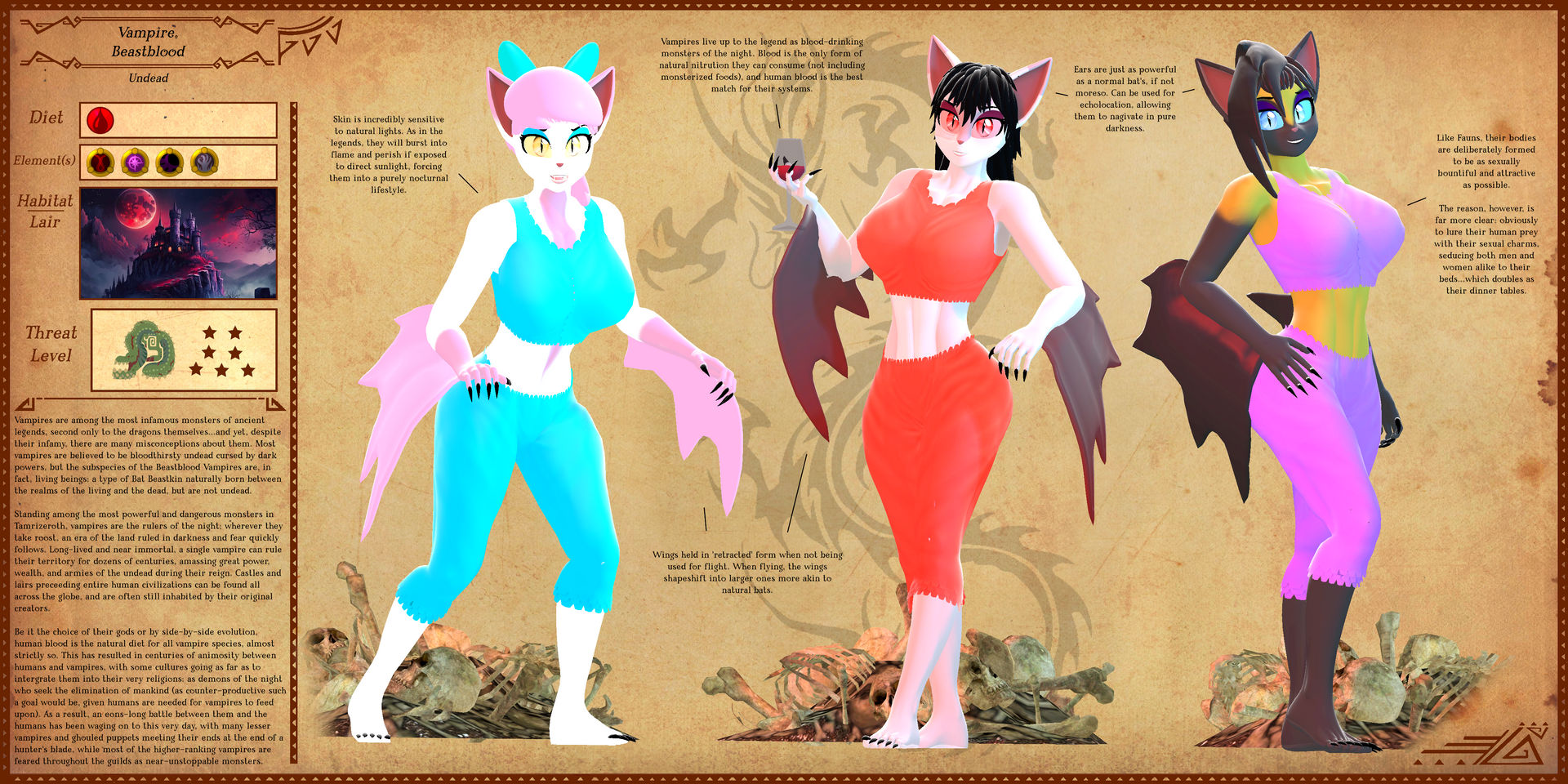 TSOS Bestiary Vampire, Beastblood by TyrakatheDragonFan on DeviantArt