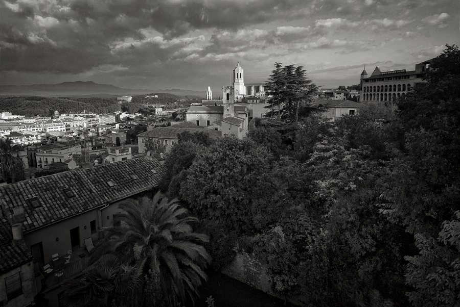 Girona Rooftops in Morning Light.