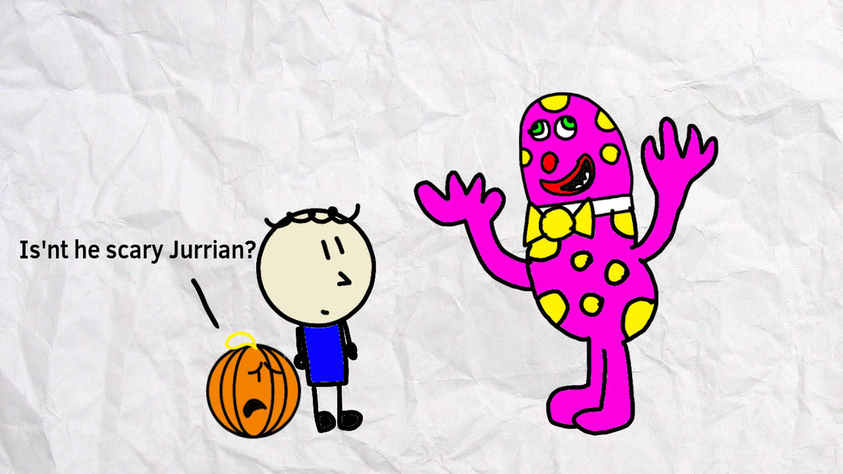 Jurrian and Punchy meet Mr Blobby by Robbyskylark on DeviantArt