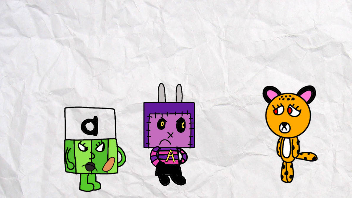 Alphablocks R Angry Alphablock A and Ampoo angry at Juli by Robbyskylark on DeviantArt