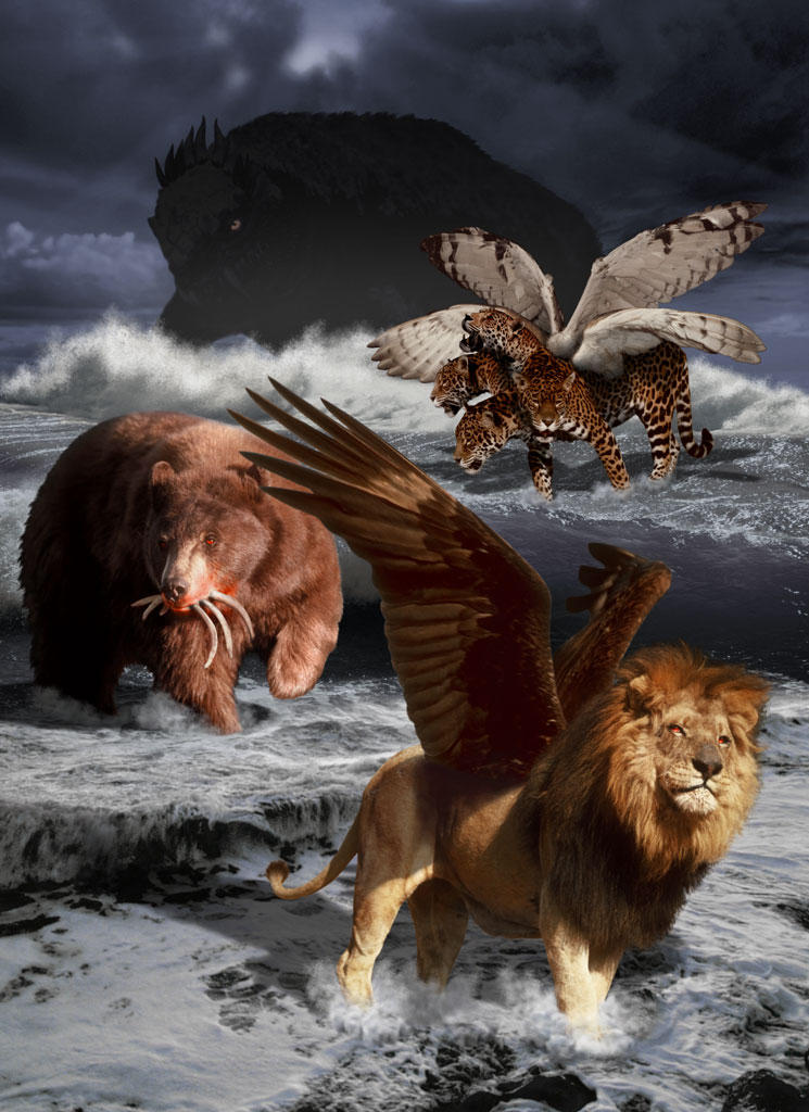 Legend Of The Four Beasts The Bible In Paintings: DANIEL'S VISION OF FOUR BEASTS