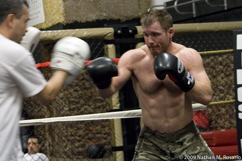 Matt Hughes trains for UFC 98