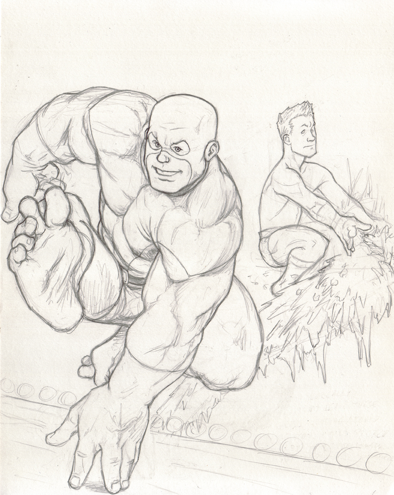 Beast and Iceman - pencils