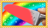 EXPERIMENT Glowing 1000 degree KNIFE VS RAINBOW