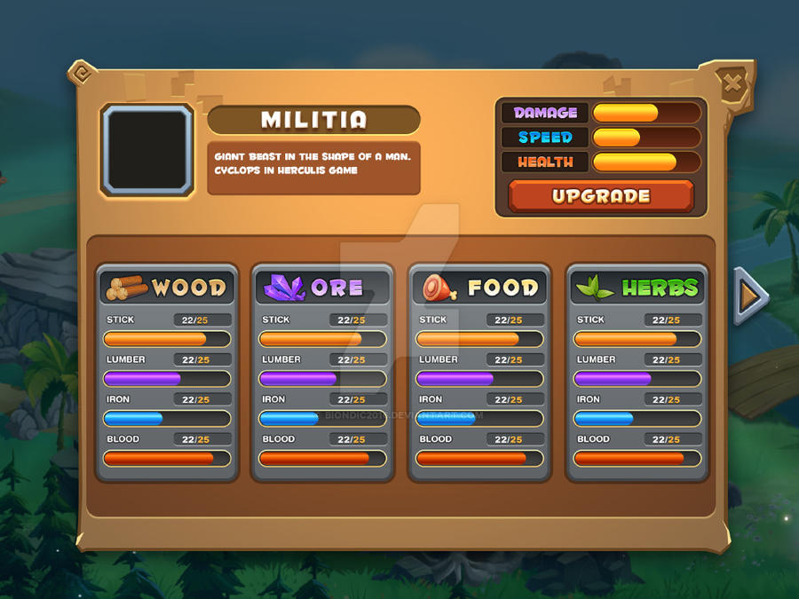 Ui Runes Game Game ui by Biondic2016 on DeviantArt