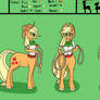 [Commission]PonyTaur AJ ref sheet