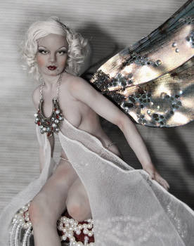 OOAK fae Jean Harlow portrait