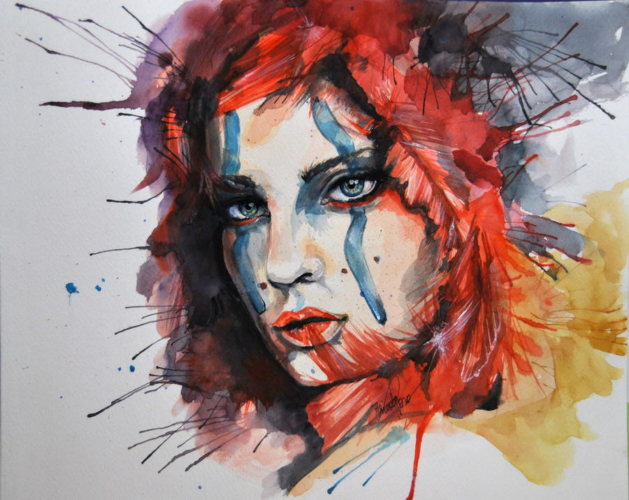 Watercolor Warrior by fairiesndreams
